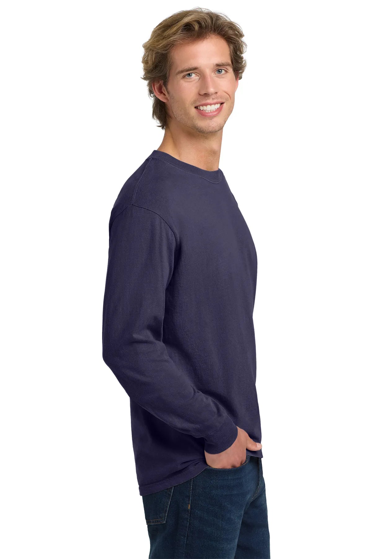 COMFORT COLORS ® Heavyweight Ring Spun Long Sleeve Tee. 6014 Grape_1