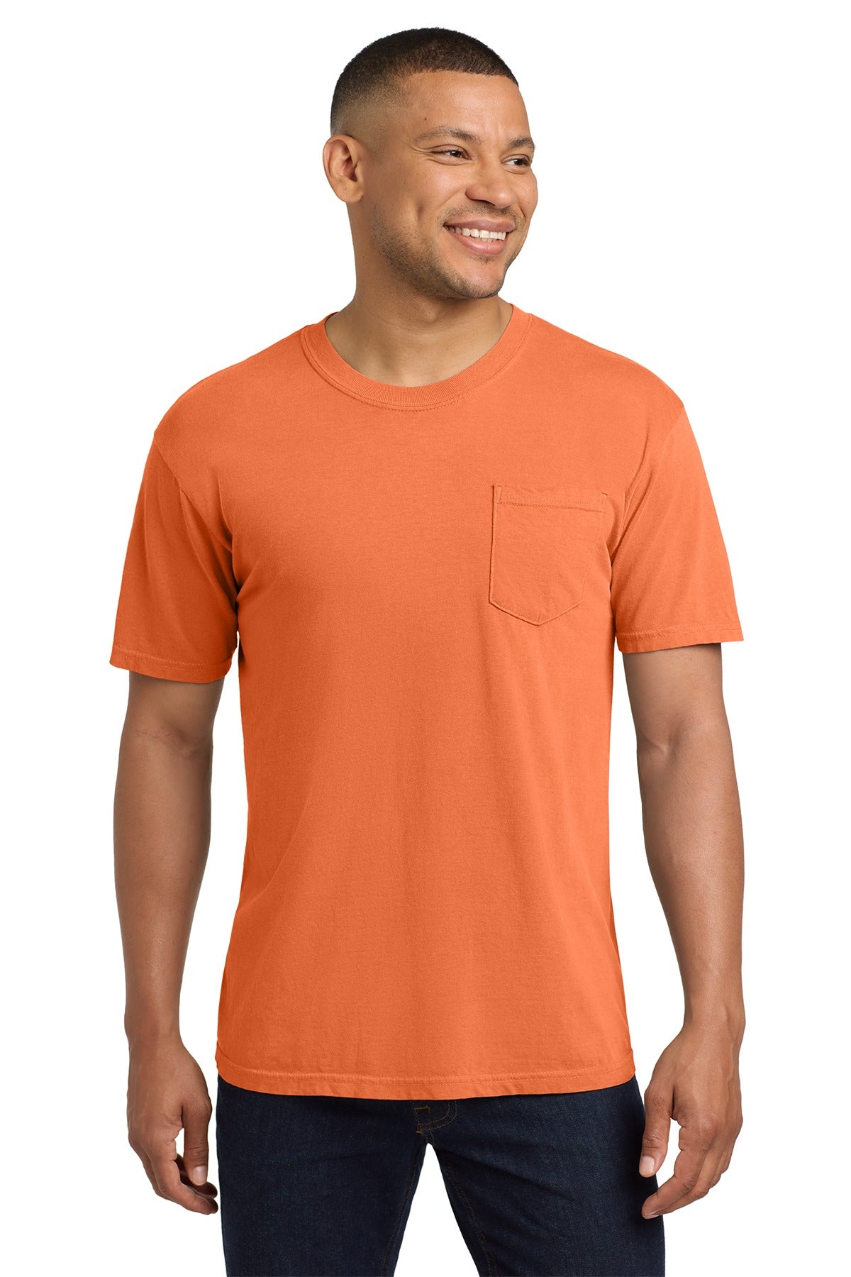 COMFORT COLORS ® Heavyweight Ring Spun Pocket Tee. 6030 Burnt Orange
