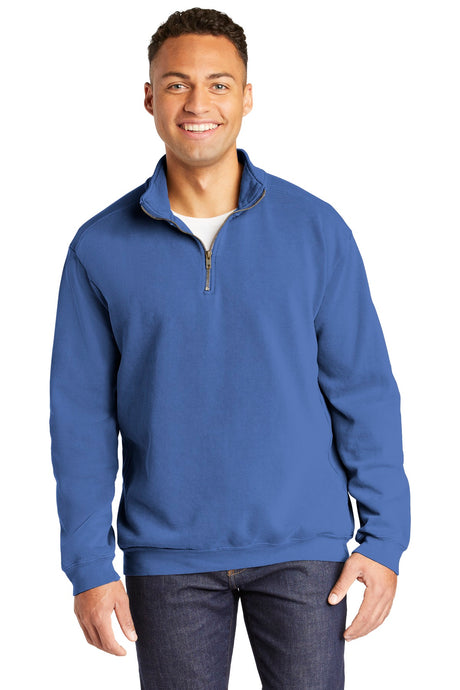 COMFORT COLORS ® Ring Spun 1/4-Zip Sweatshirt. 1580 Flo Blue_6