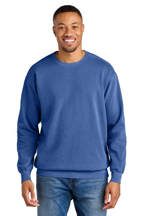 COMFORT COLORS ® Ring Spun Crewneck Sweatshirt. 1566 Flo Blue_1