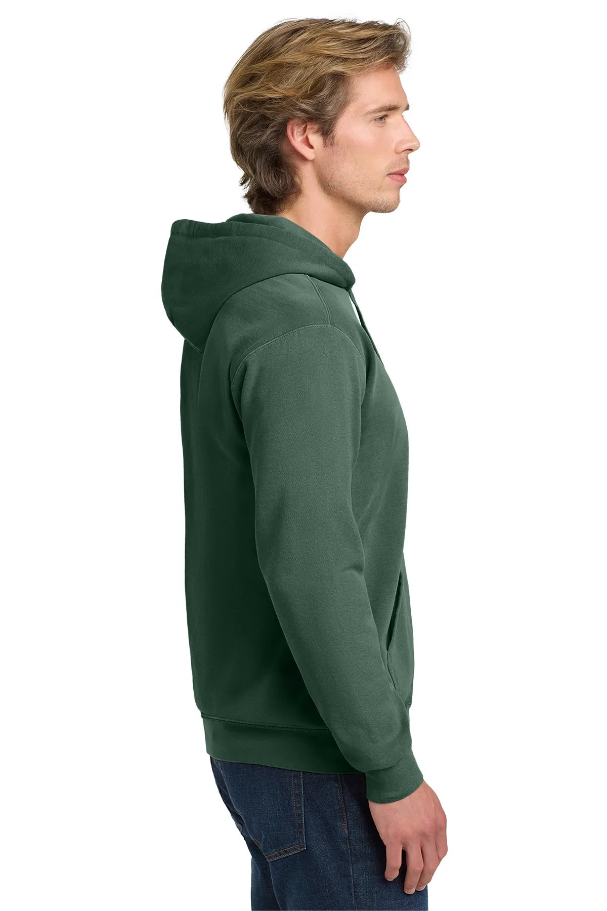 COMFORT COLORS ® Ring Spun Hooded Sweatshirt Blue Spruce_3