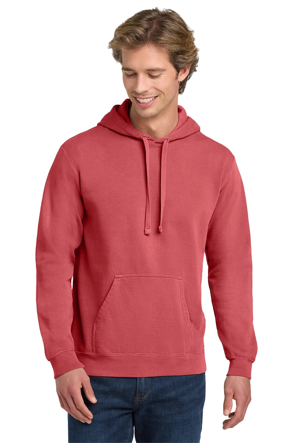 COMFORT COLORS ® Ring Spun Hooded Sweatshirt Crimson_1