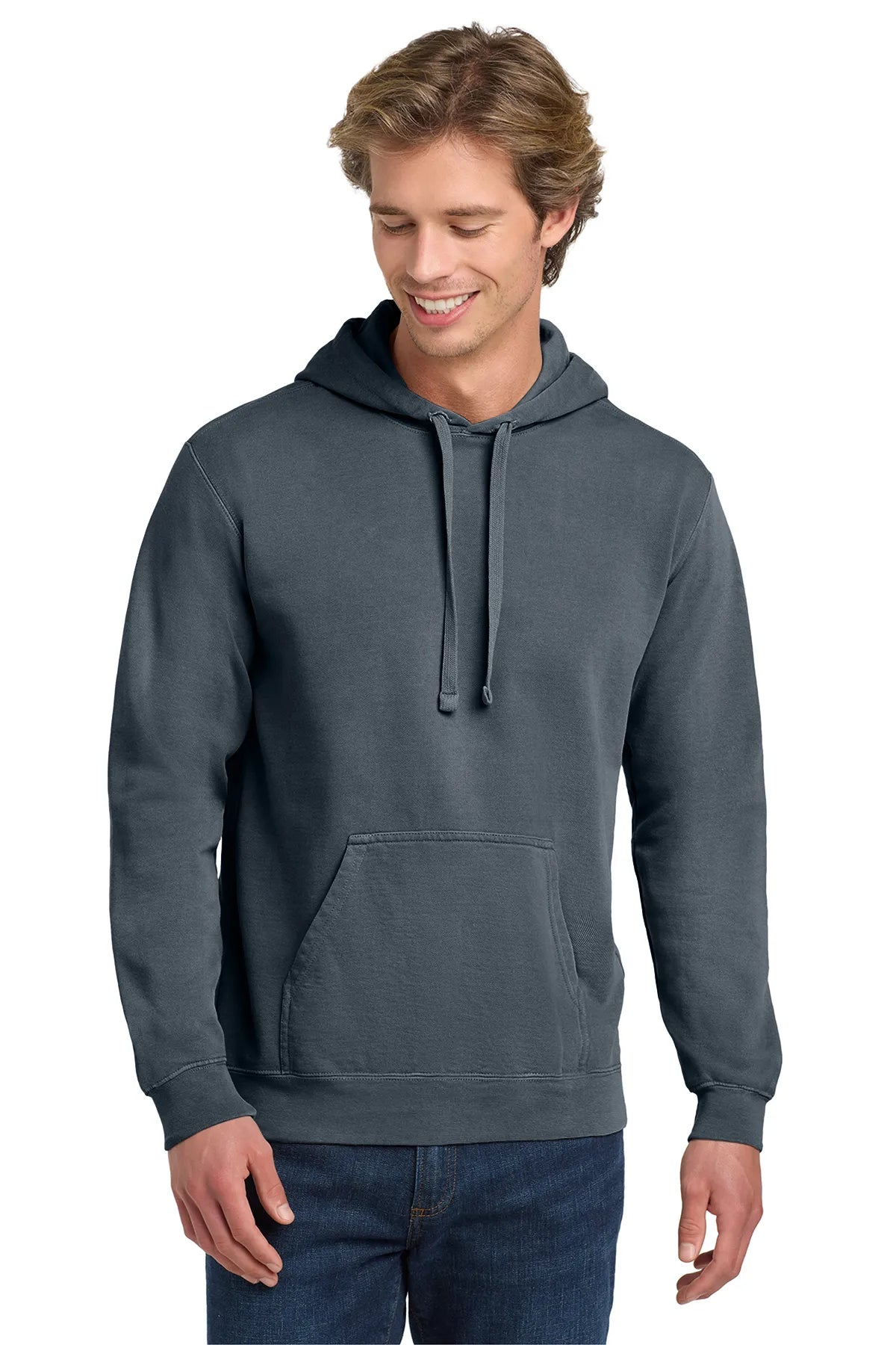 COMFORT COLORS ® Ring Spun Hooded Sweatshirt Denim_1