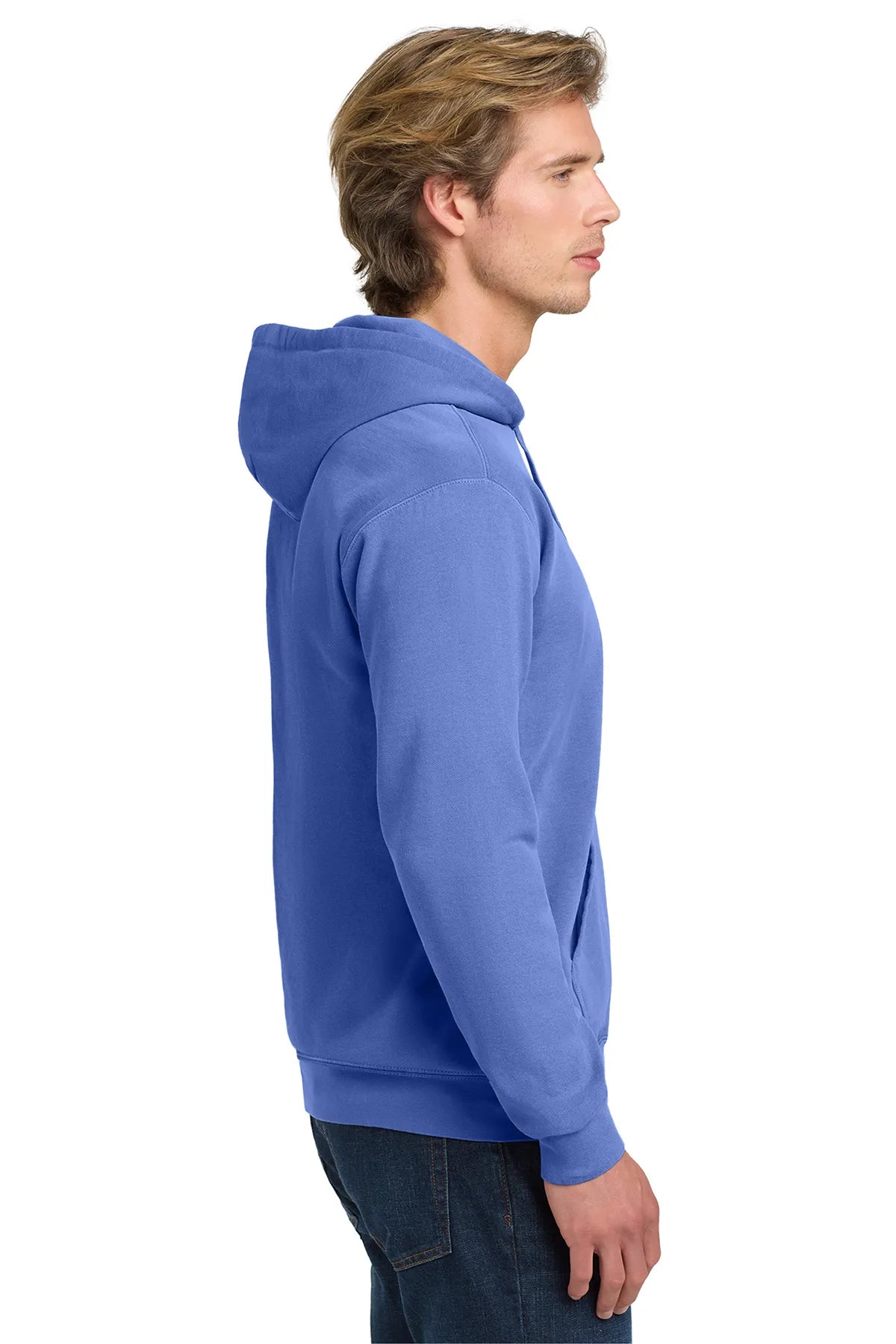 COMFORT COLORS ® Ring Spun Hooded Sweatshirt Flo Blue_3