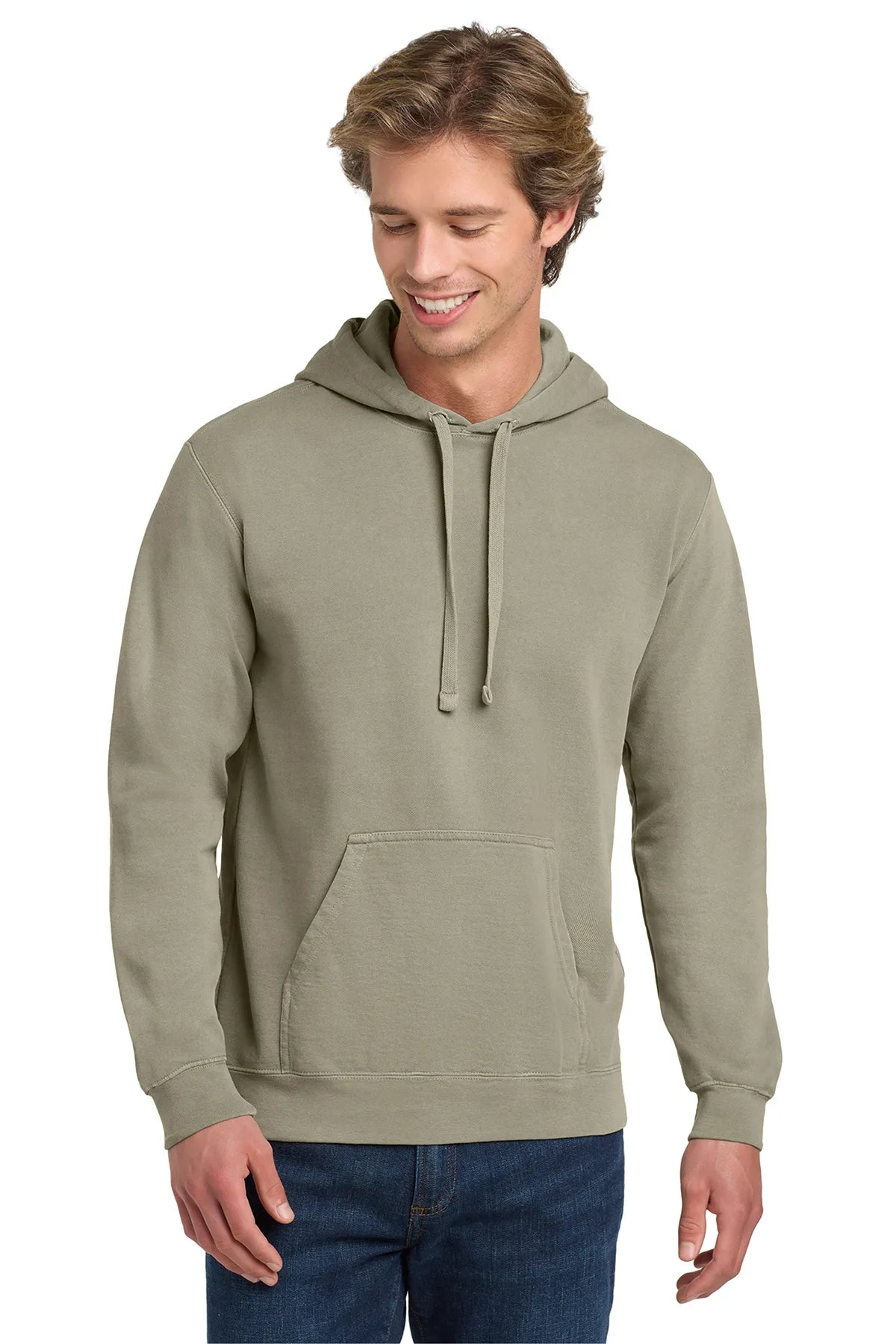 COMFORT COLORS ® Ring Spun Hooded Sweatshirt Flo Grey_1