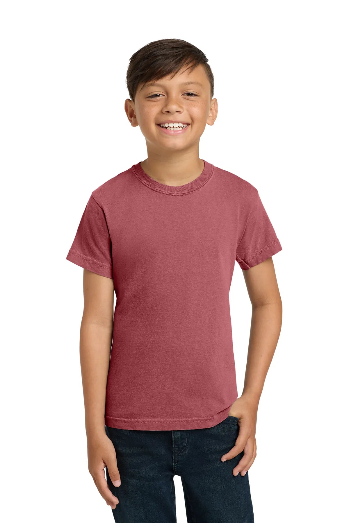 COMFORT COLORS ® Youth Heavyweight Ring Spun Tee. 9018  Crimson_1