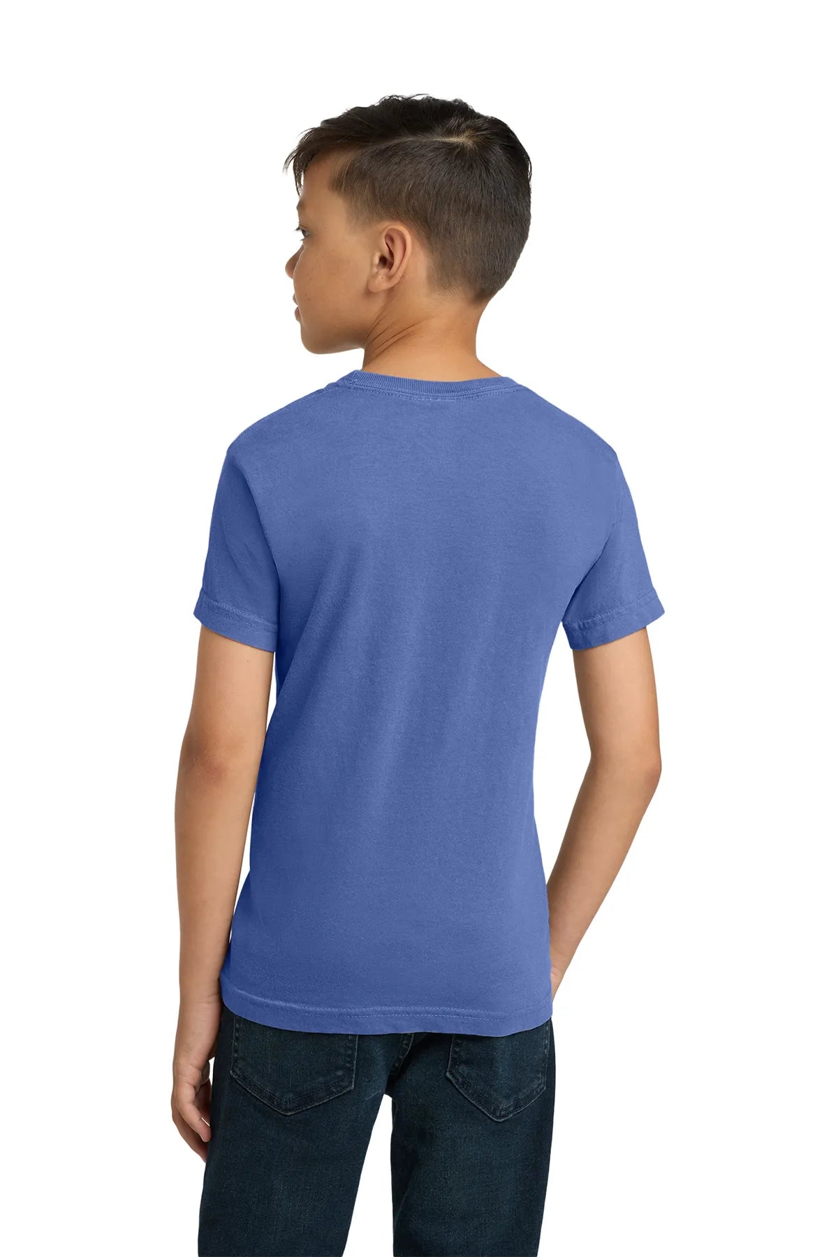 COMFORT COLORS ® Youth Heavyweight Ring Spun Tee. 9018  Flo Blue_2