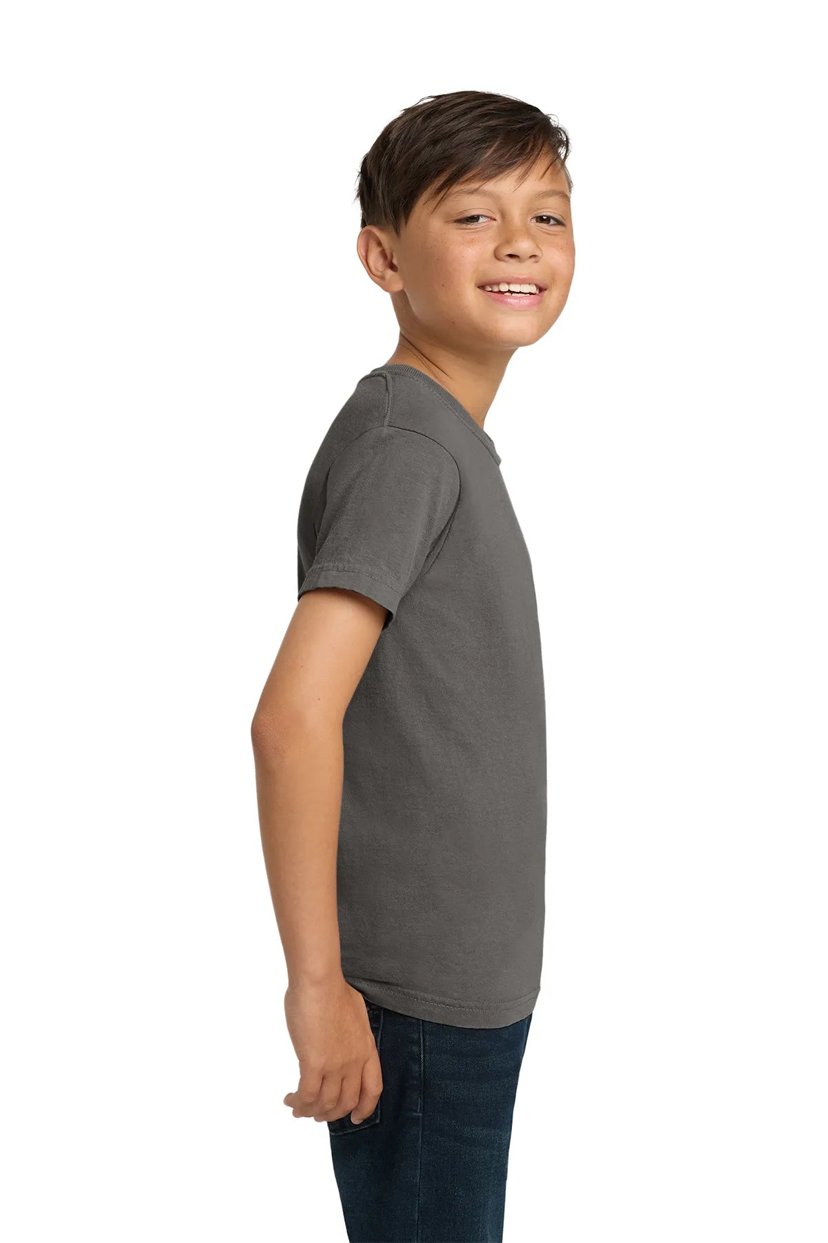 COMFORT COLORS ® Youth Heavyweight Ring Spun Tee. 9018  Flo Grey_3