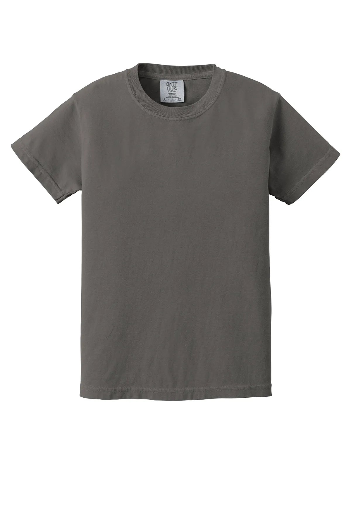 COMFORT COLORS ® Youth Heavyweight Ring Spun Tee. 9018  Flo Grey_4