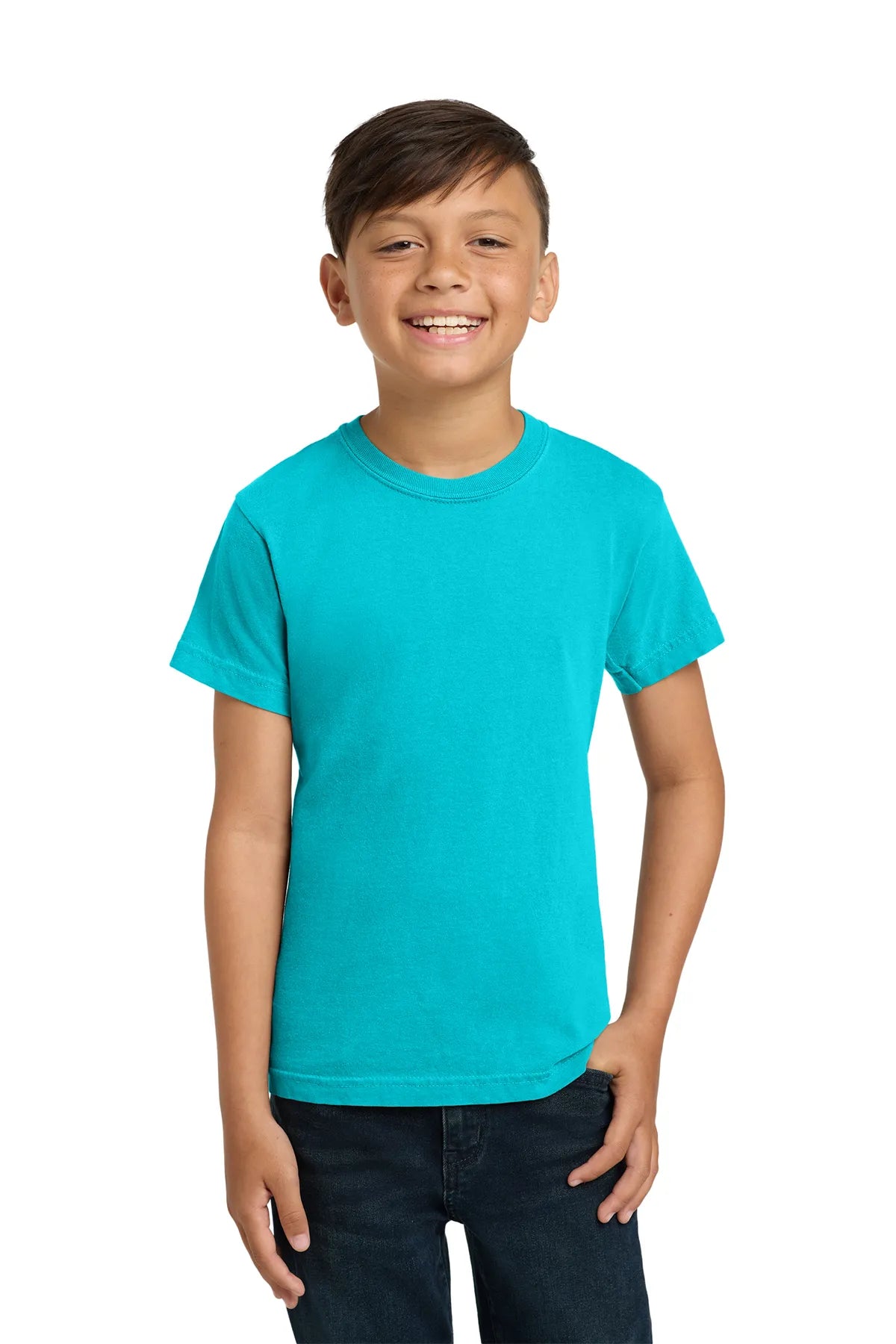 COMFORT COLORS ® Youth Heavyweight Ring Spun Tee. 9018  Lagoon_1