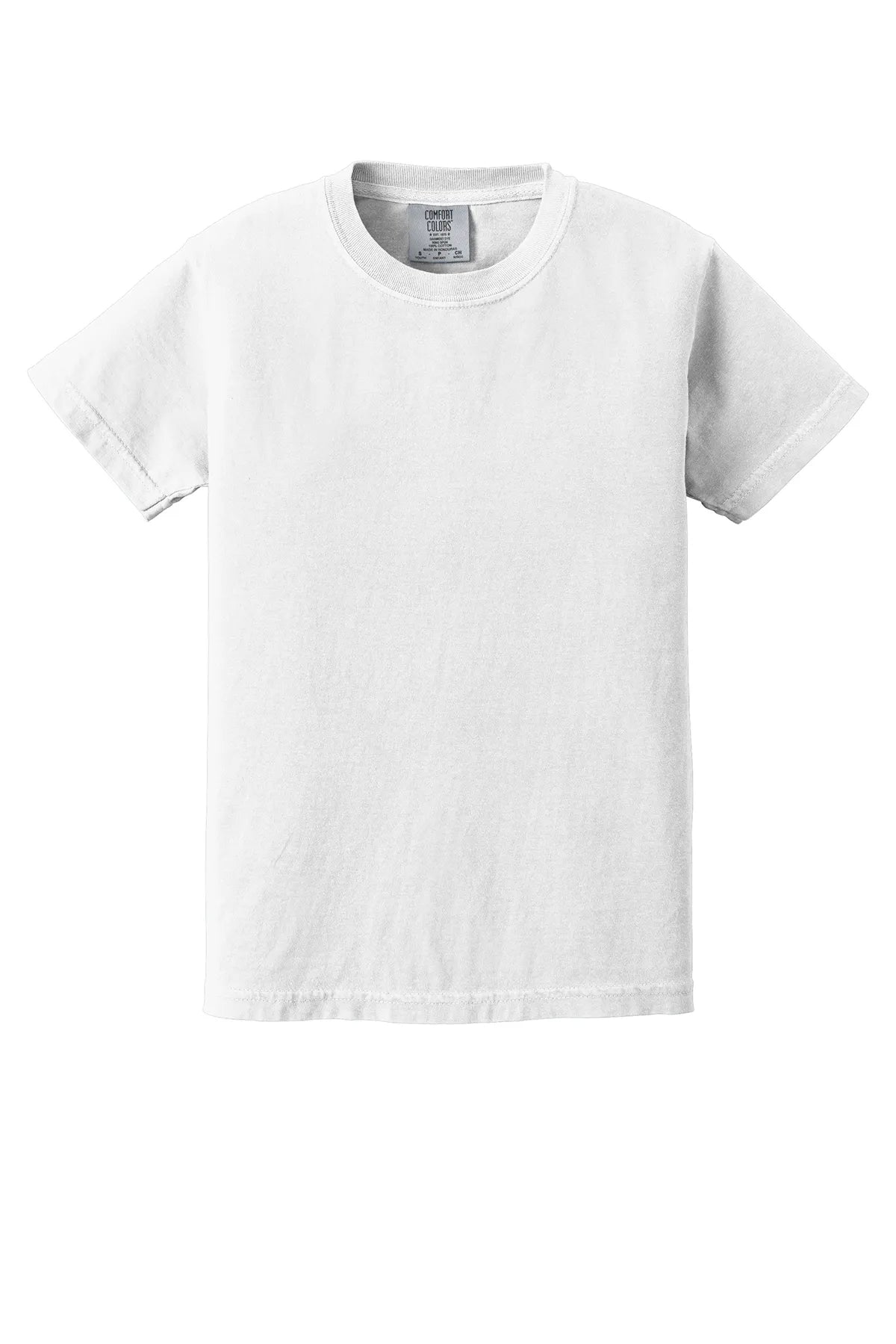 COMFORT COLORS ® Youth Heavyweight Ring Spun Tee. 9018  White_4