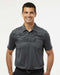 Camo Chest Print Polo grey six