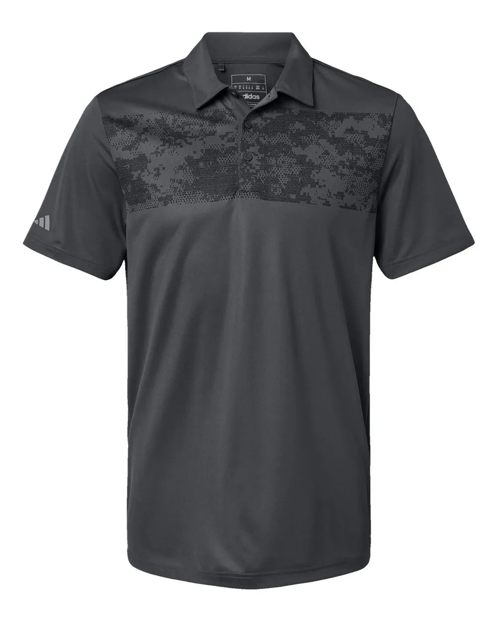 Camo Chest Print Polo grey six_3