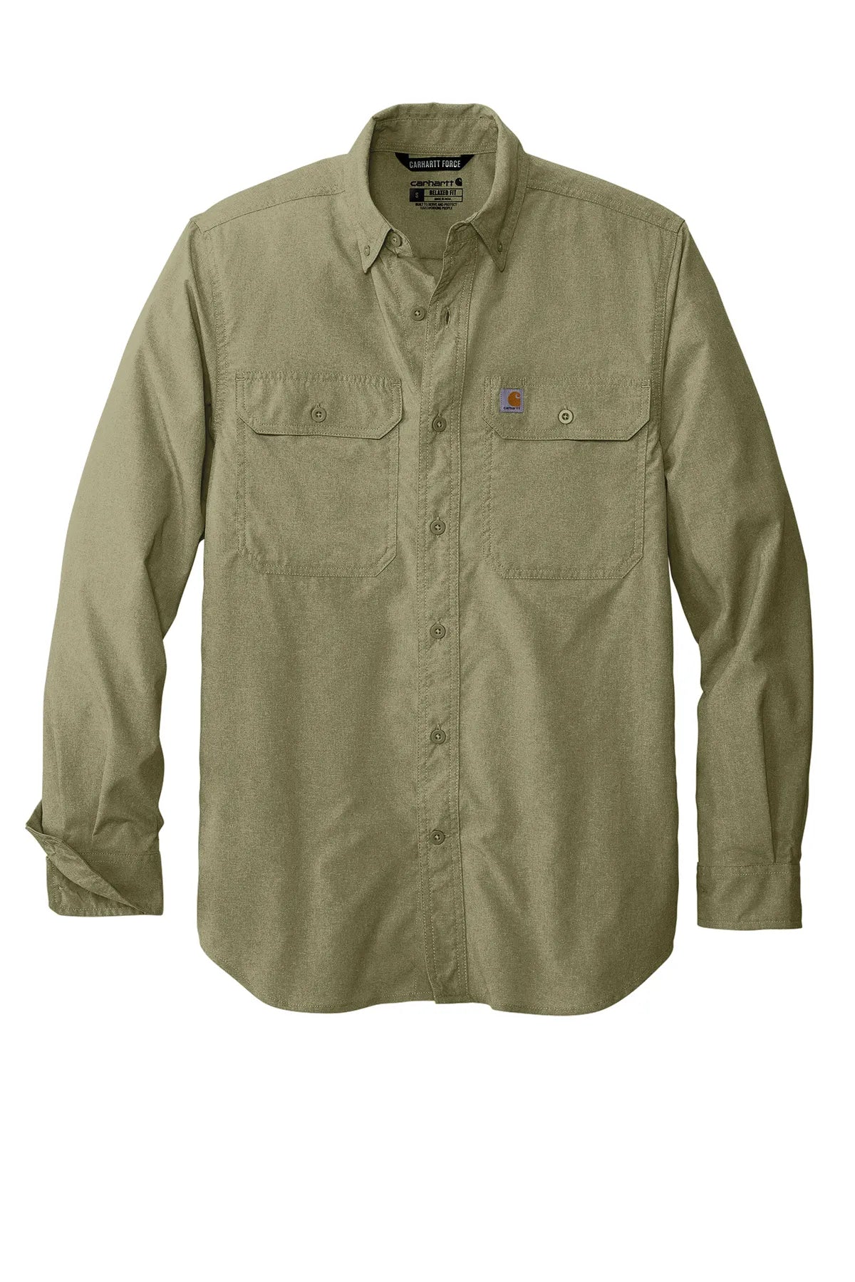 Carhartt Force® Solid Long Sleeve Shirt CT105291 burn olive_2