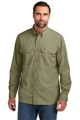 Carhartt Force® Solid Long Sleeve Shirt CT105291 burn olive_3