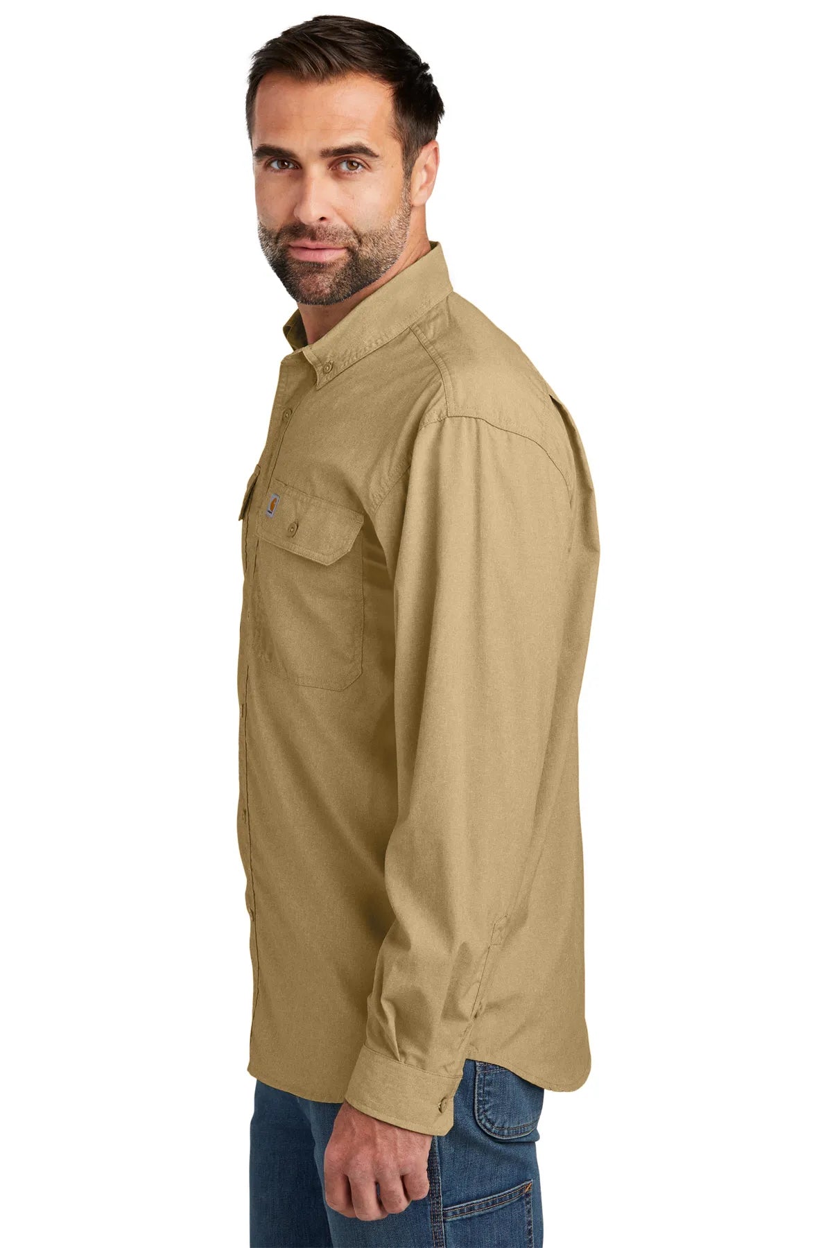 Carhartt Force® Solid Long Sleeve Shirt CT105291 dark khaki