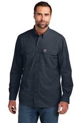 Carhartt Force® Solid Long Sleeve Shirt CT105291 navy_1