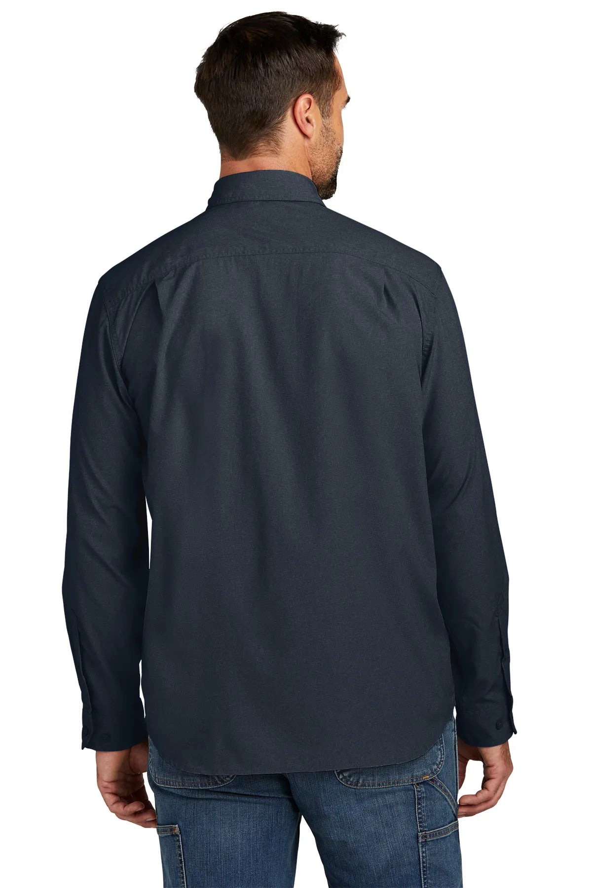 Carhartt Force® Solid Long Sleeve Shirt CT105291 navy_4