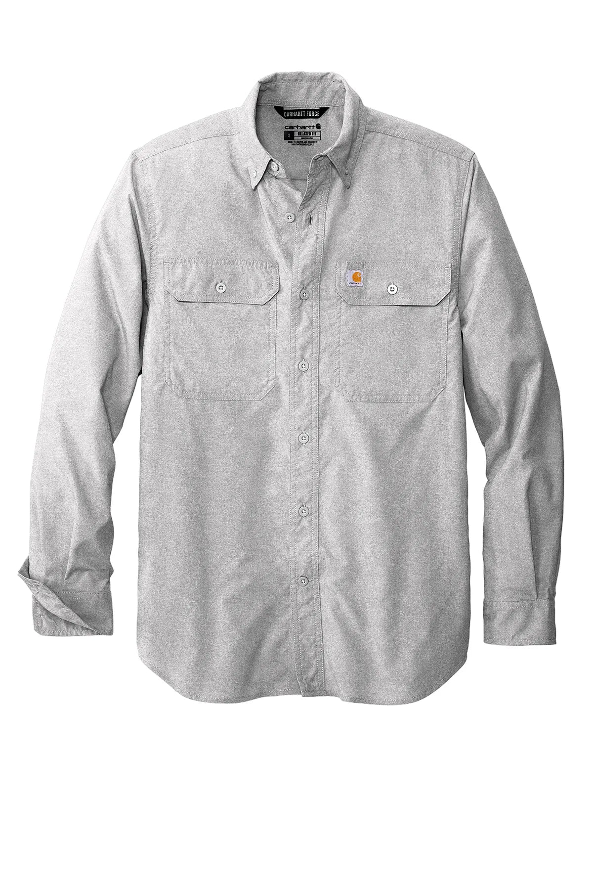 Carhartt Force® Solid Long Sleeve Shirt CT105291 steel_3