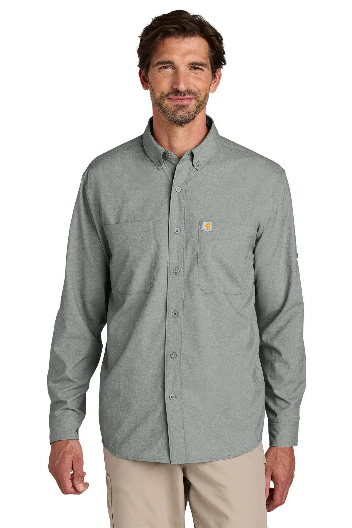 Carhartt Force ®  Sun Defender ™  Long Sleeve Shirt CT107106 steel