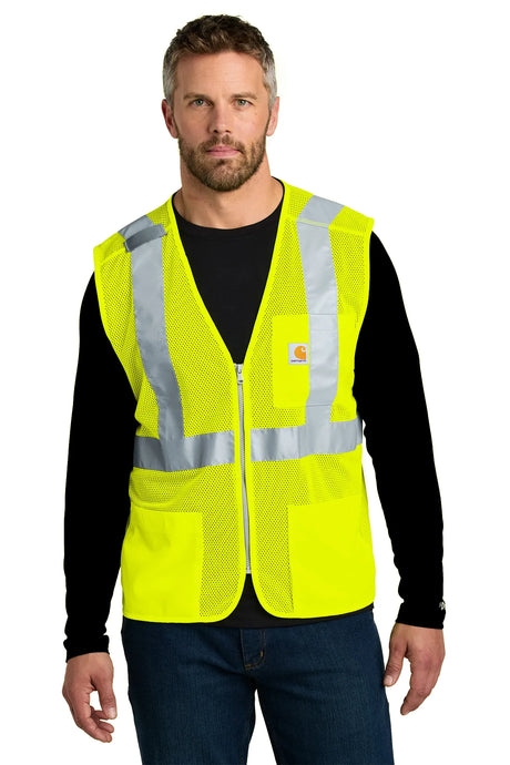 Carhartt ®  ANSI Class 2 Mesh Zip-Front Vest CT106171 brite lime