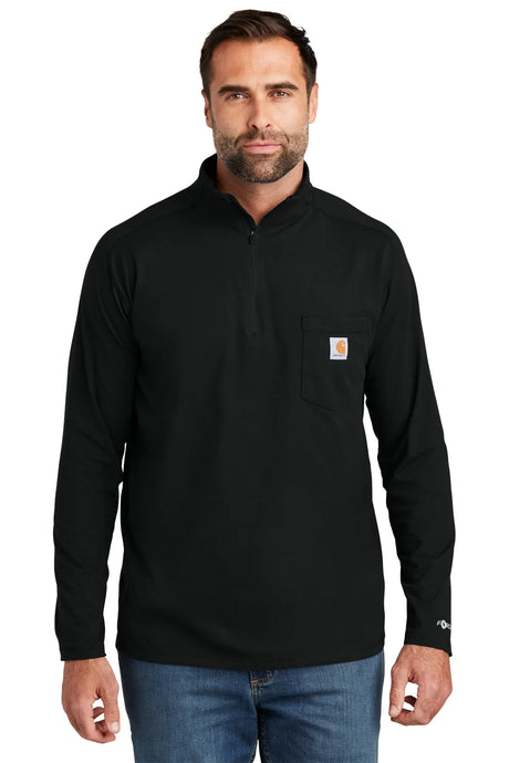 Carhartt Force ®  1/4-Zip Long Sleeve T-Shirt CT106660 black