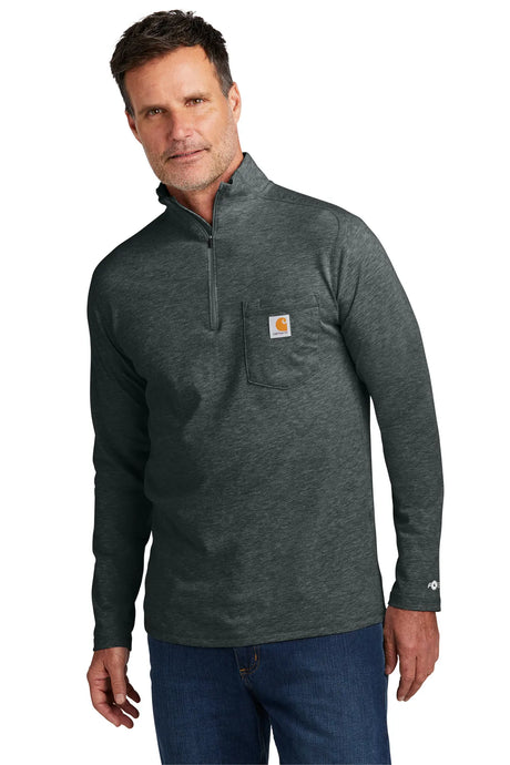 Carhartt Force ®  1/4-Zip Long Sleeve T-Shirt CT106660 carbon heather