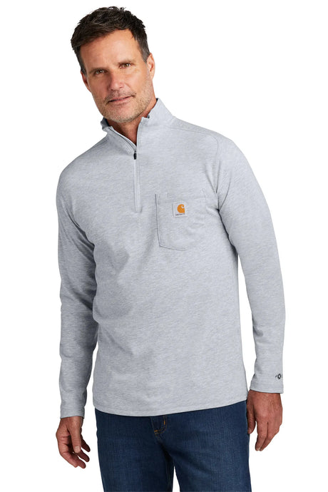 Carhartt Force ®  1/4-Zip Long Sleeve T-Shirt CT106660 heather grey