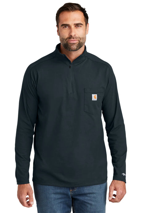 Carhartt Force ®  1/4-Zip Long Sleeve T-Shirt CT106660 navy