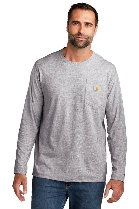 Carhartt Force ®  Long Sleeve Pocket T-Shirt CT106656 heather grey