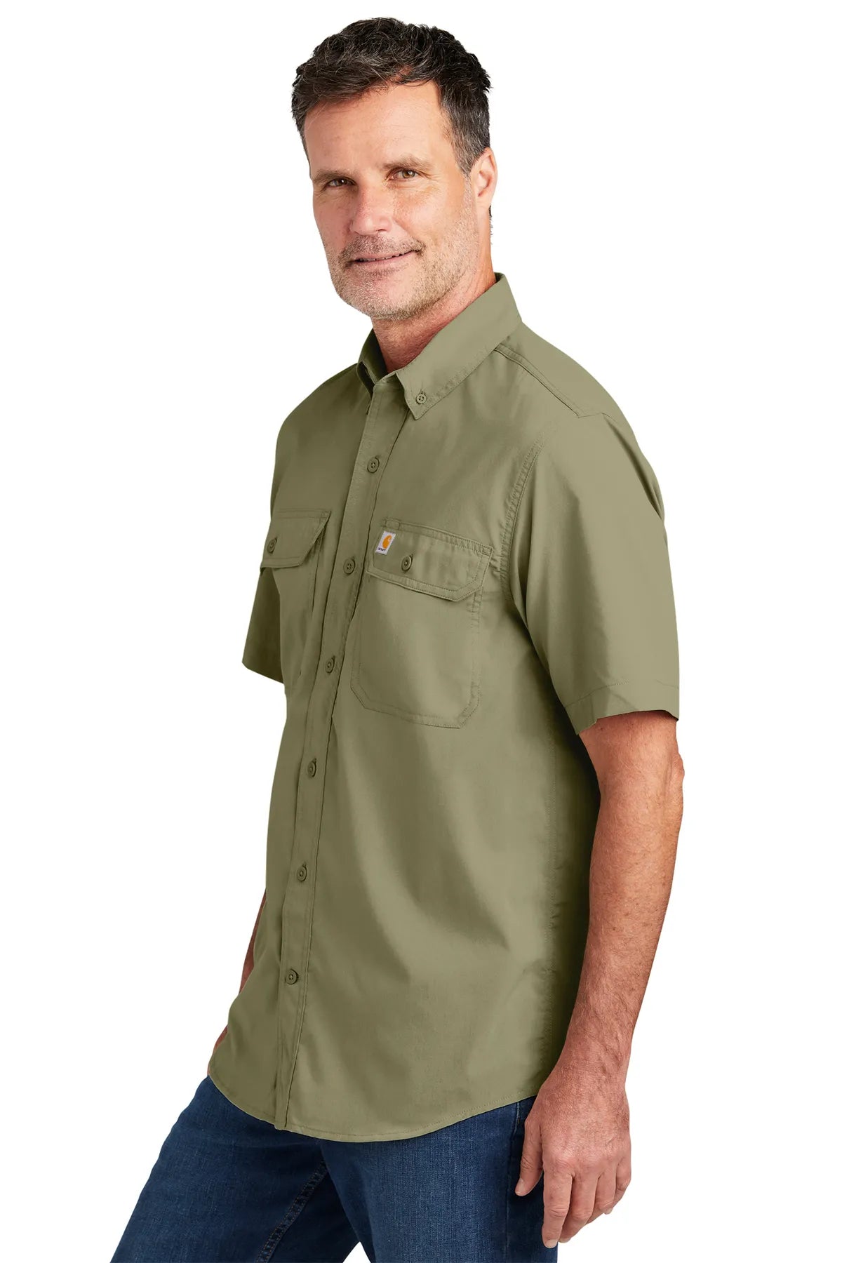 Carhartt Force® Solid Short Sleeve Shirt CT105292 burnt olive_2