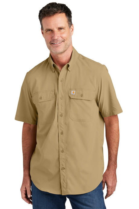 Carhartt Force® Solid Short Sleeve Shirt CT105292 dark khaki