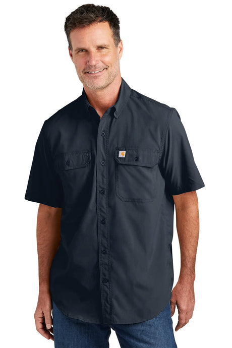 Carhartt Force® Solid Short Sleeve Shirt CT105292 navy