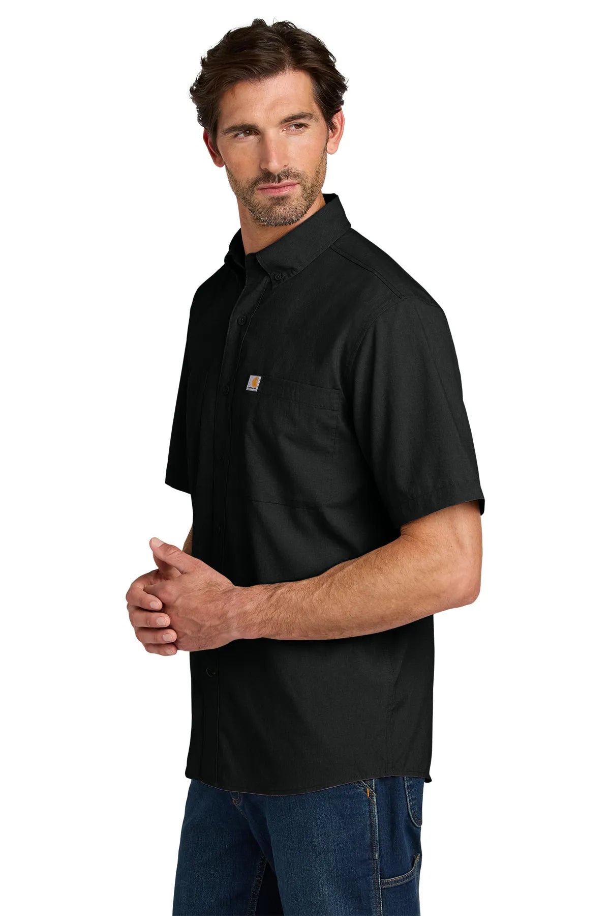 Carhartt Force ®  Sun Defender ™  Short Sleeve Shirt CT107107 black_2
