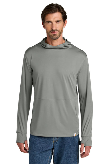 Carhartt Force ®  Sun Defender ™  Long Sleeve Hooded T-Shirt CT106923 asphalt grey