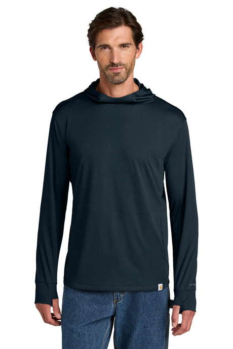 Carhartt Force ®  Sun Defender ™  Long Sleeve Hooded T-Shirt CT106923 navy