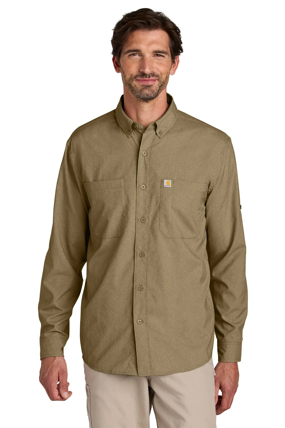 Carhartt Force ®  Sun Defender ™  Long Sleeve Shirt CT107106 dark khaki