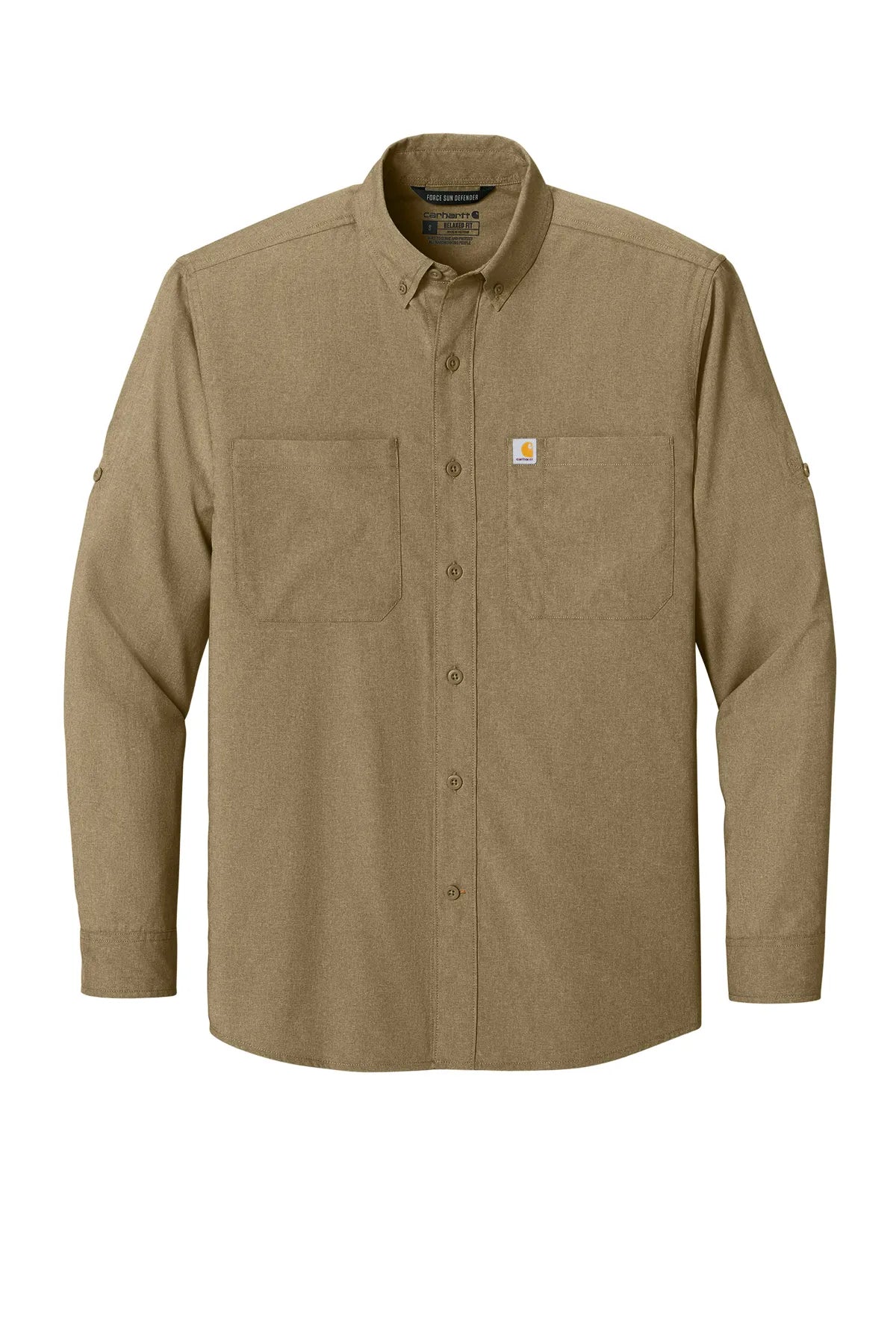 Carhartt Force ®  Sun Defender ™  Long Sleeve Shirt CT107106 dark khaki_3