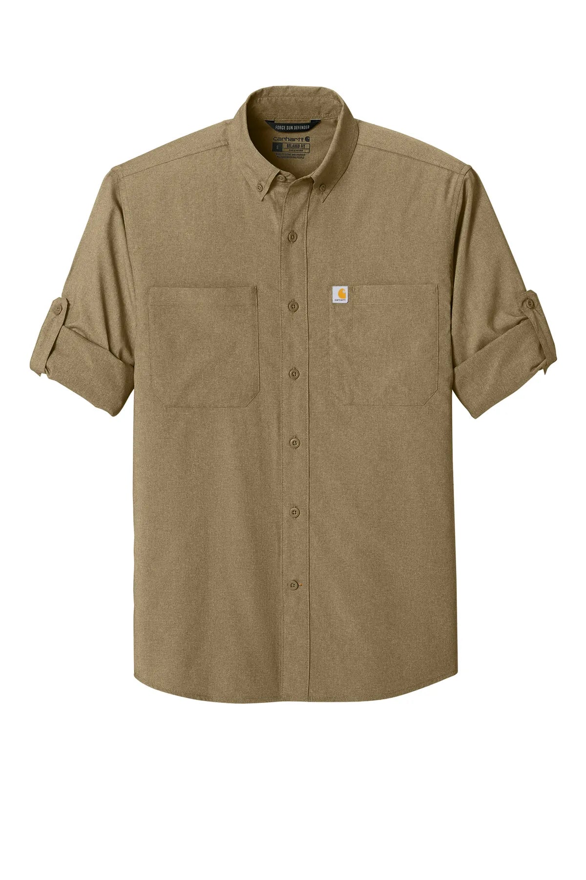 Carhartt Force ®  Sun Defender ™  Long Sleeve Shirt CT107106 dark khaki_5