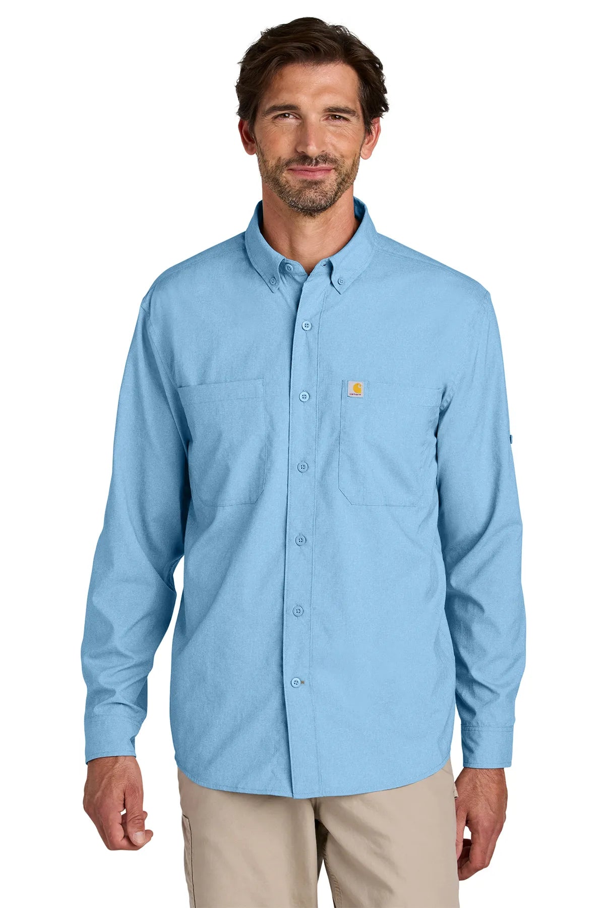 Carhartt Force ®  Sun Defender ™  Long Sleeve Shirt CT107106 fresh water blue