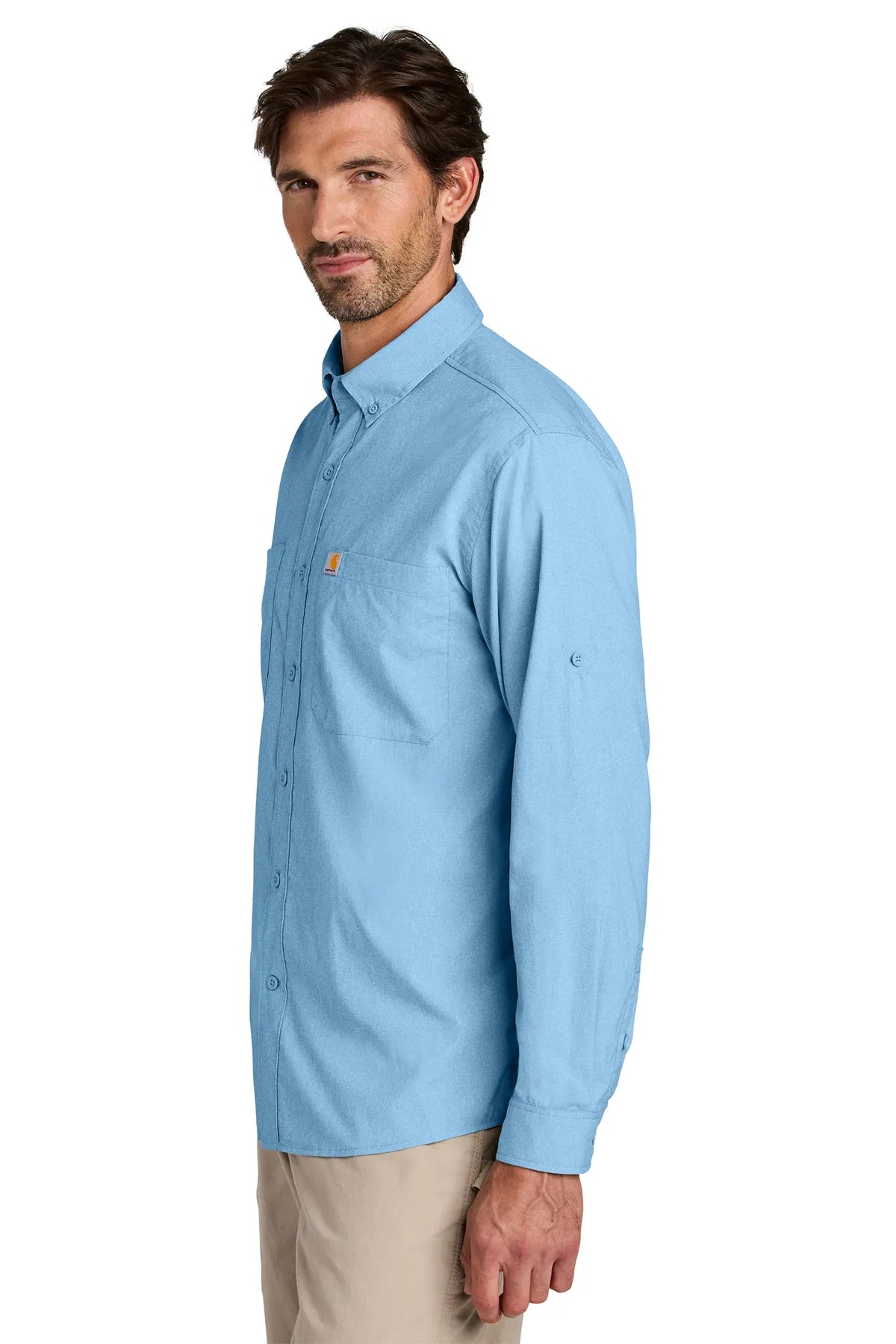 Carhartt Force ®  Sun Defender ™  Long Sleeve Shirt CT107106 fresh water blue_2