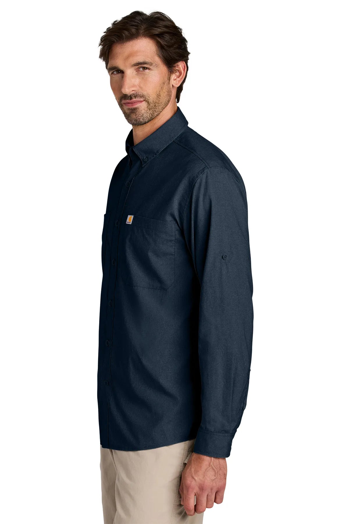 Carhartt Force ®  Sun Defender ™  Long Sleeve Shirt CT107106 navy_2