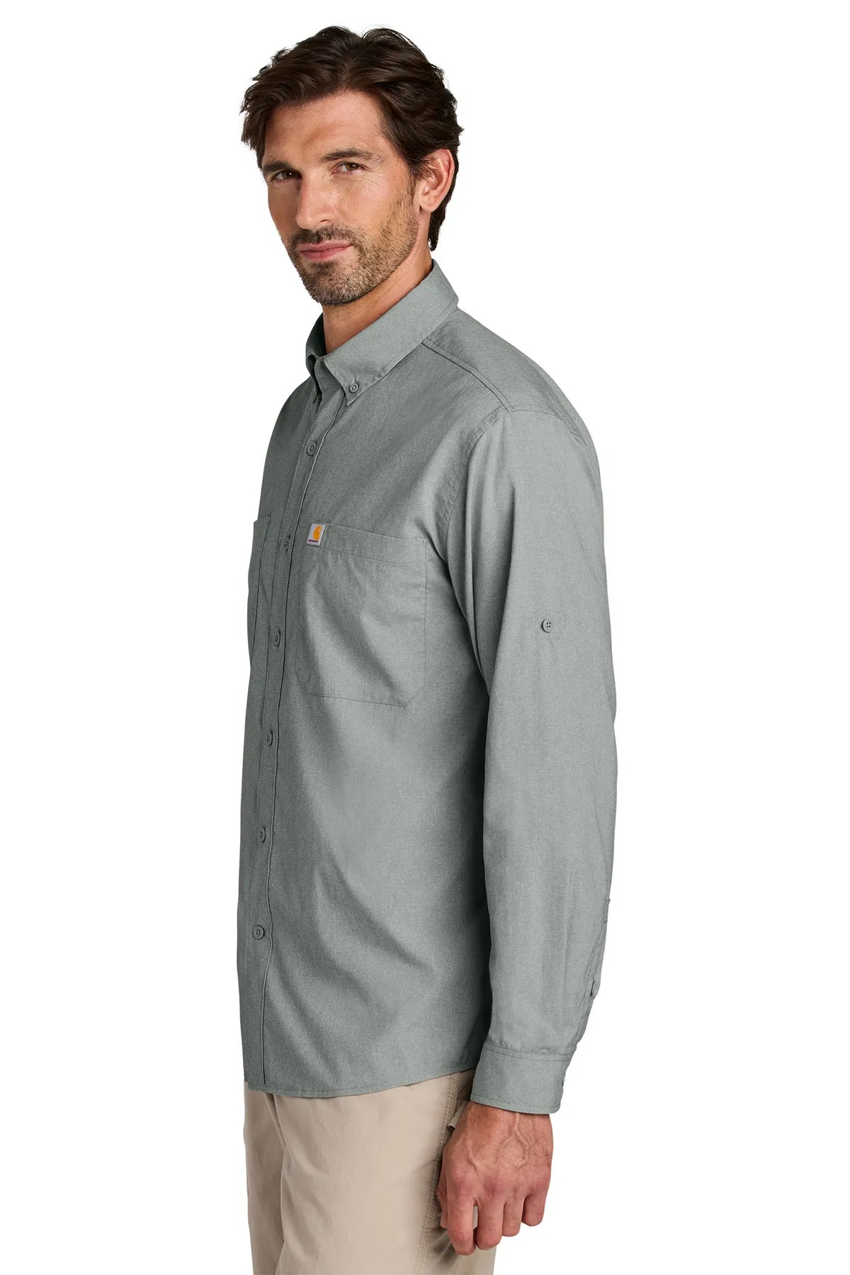 Carhartt Force ®  Sun Defender ™  Long Sleeve Shirt CT107106 steel_2