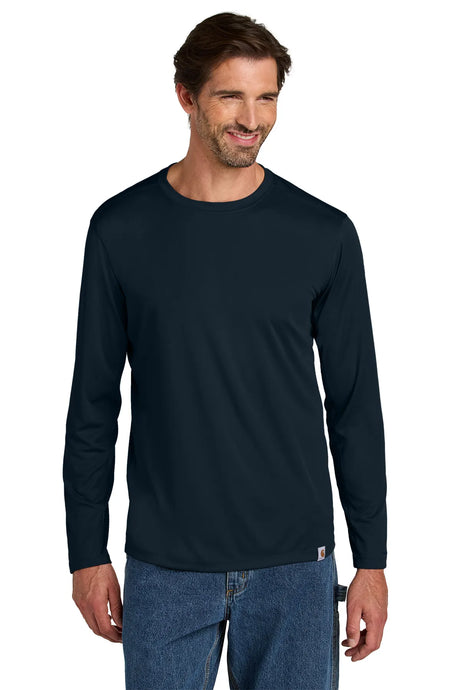 Carhartt Force ®  Sun Defender ™  Long Sleeve T-Shirt CT106972 navy
