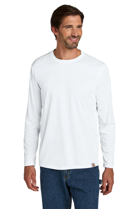Carhartt Force ®  Sun Defender ™  Long Sleeve T-Shirt CT106972 white