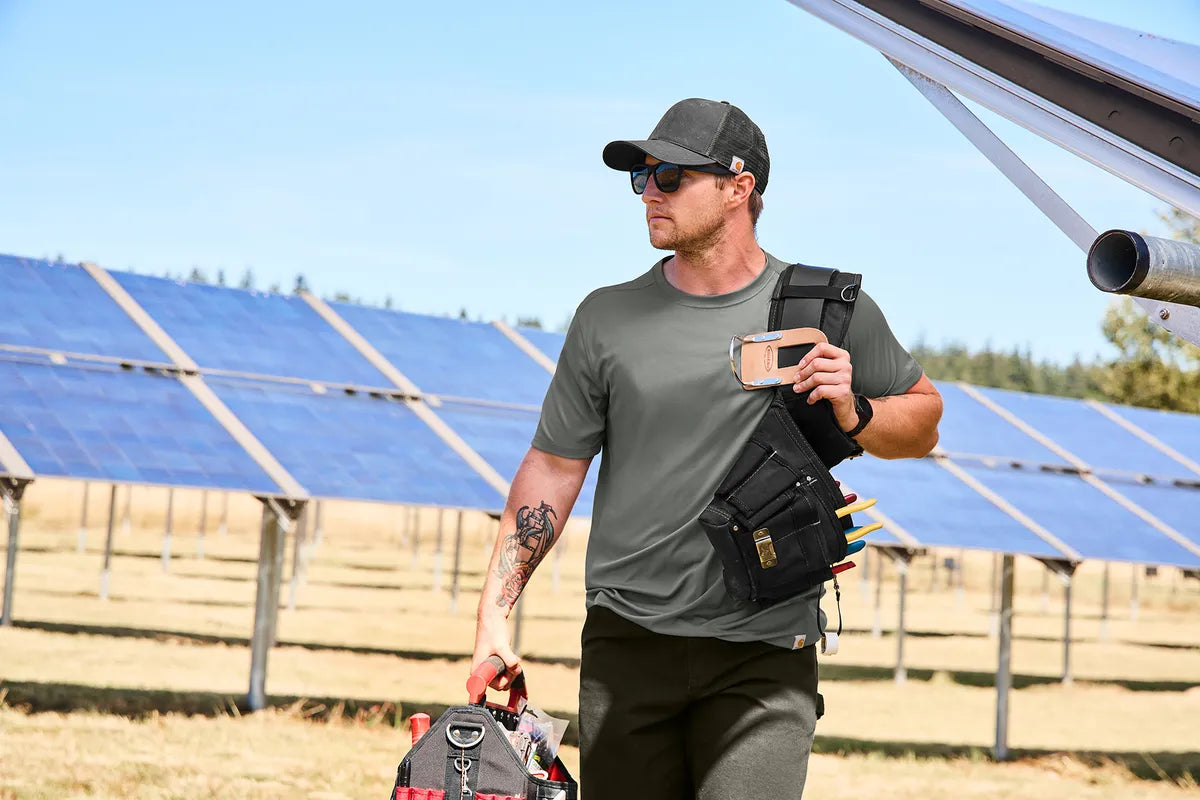Carhartt Force ®  Sun Defender ™  Short Sleeve T-Shirt CT106868 asphalt grey_5