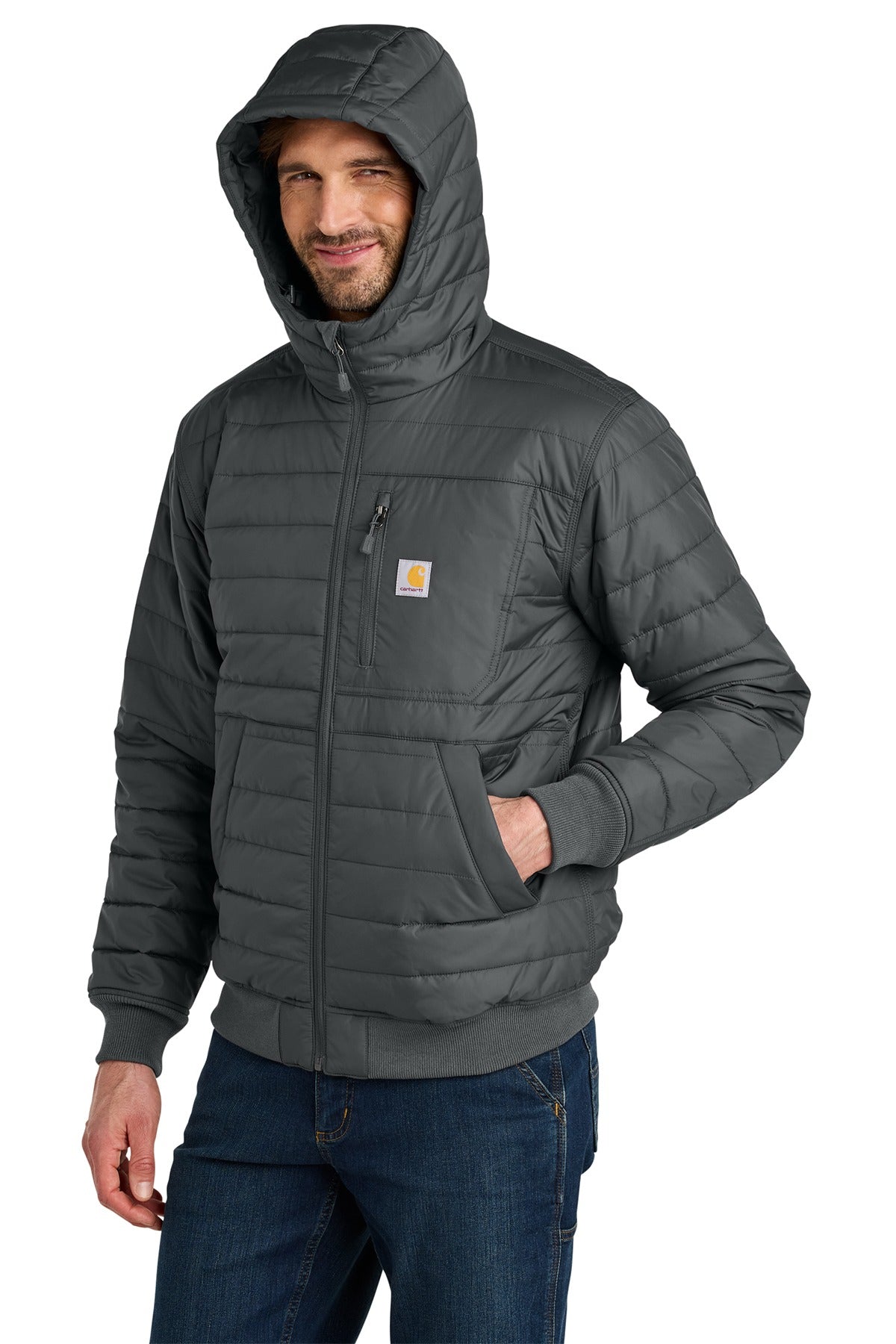 Carhartt ®  Gilliam Insulated Hooded Jacket CT106543 Shadow Grey_3