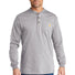Carhartt® Long Sleeve Henley T-Shirt CTK128 heather grey