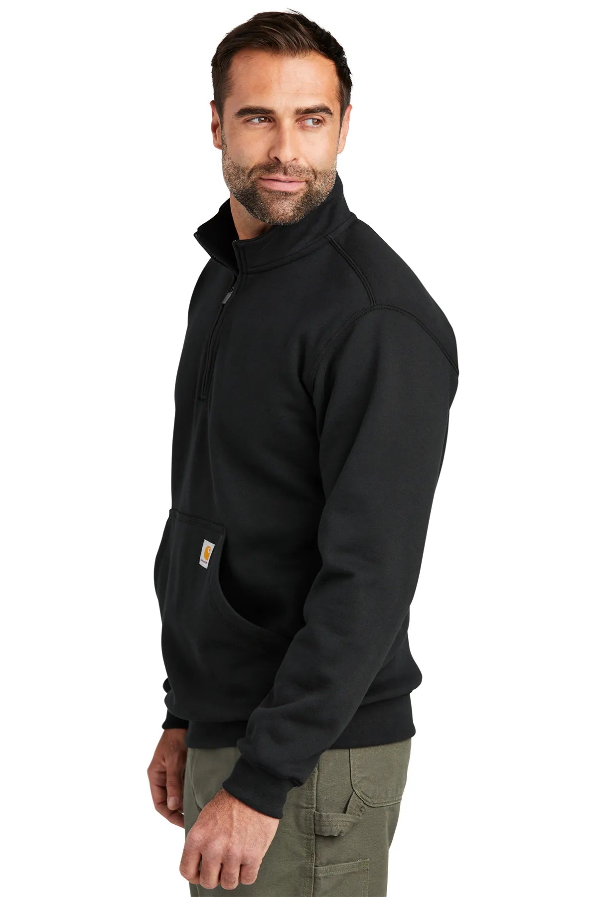 Carhartt® Midweight 1/4-Zip Mock Neck Sweatshirt CT105294 black_2