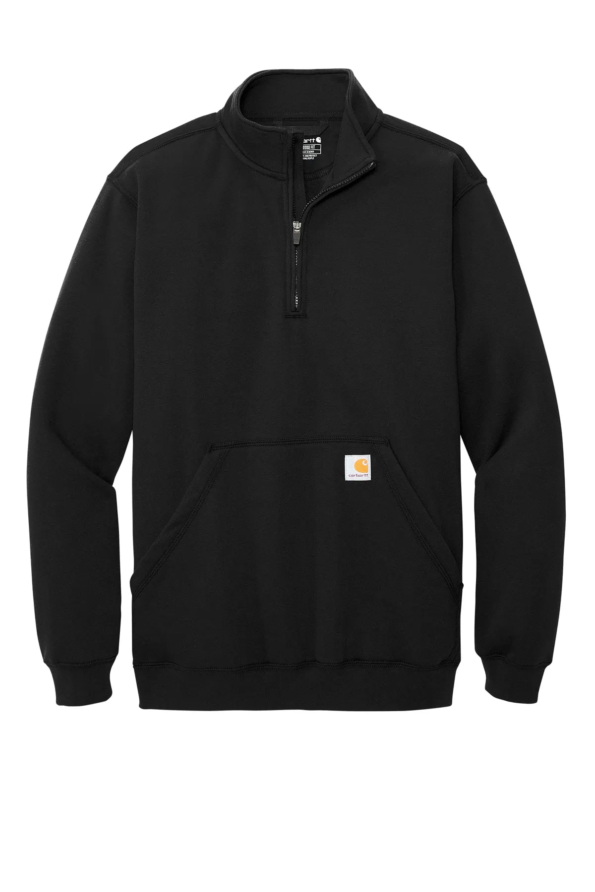 Carhartt® Midweight 1/4-Zip Mock Neck Sweatshirt CT105294 black_3
